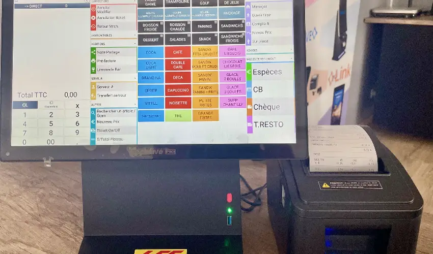 Caisse enregistreuse parc Lorraine